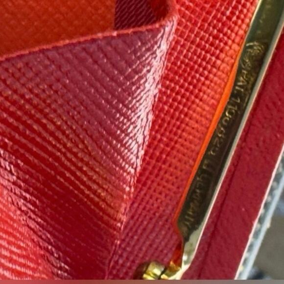 Vintage Goatskin Leather Kisslock Wallet 1960s Original Paperwork RICO Ostrich - Picture 9 of 10